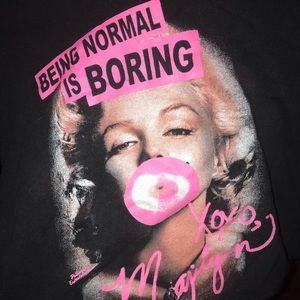 Marilyn Monroe Cropped Hoodie
